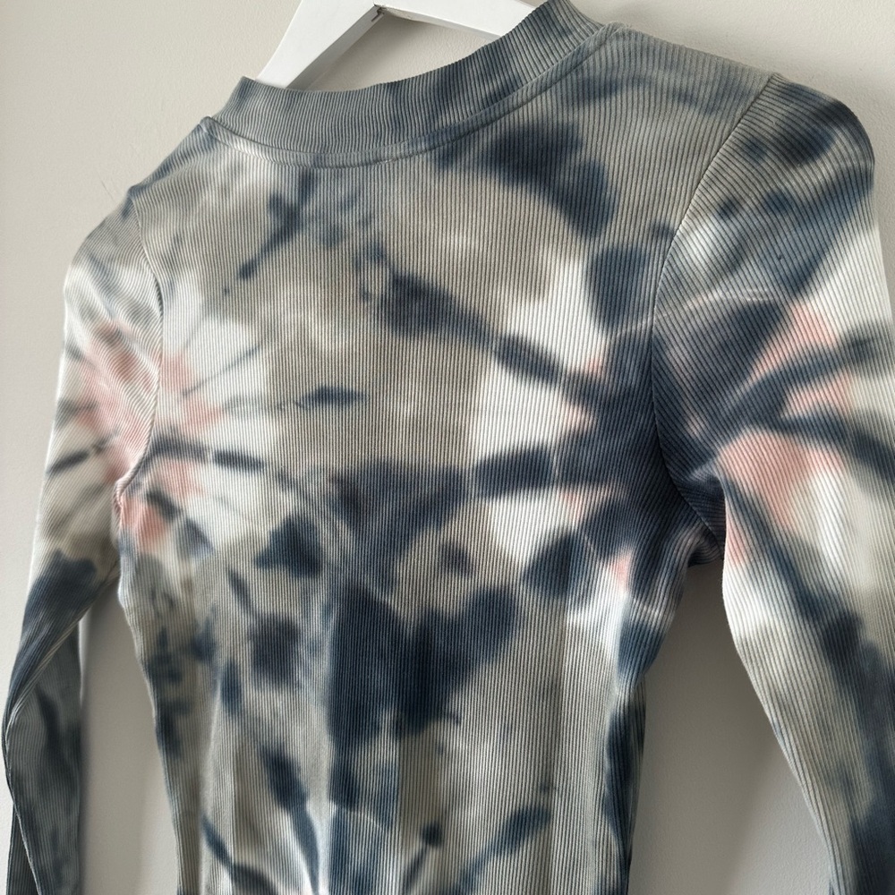 Women’s Tie Dye Blue Pink Bodycon Midi Dress YFB Dax Dress Seagrass Venus Midi - Picture 8 of 11